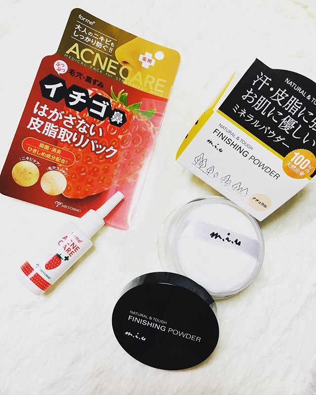 口コミ投稿：フォーミィ イチゴ鼻薬用はがさないパック ミュウ フィニッシングパウダー・・イチゴ…