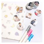 𓂃 ˚‧ 𓆸⁑ .お気に入りの子供写真を使ってめっちゃ可愛いマグネット作ってみた⸜(*ˊᗜˋ*)⸝⋆* .オリジナルのマグネットが作れるアプリ✩︎#みんなのバッジ ✩︎オリ…のInstagram画像