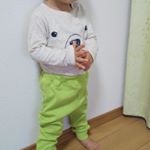 この度ご縁があり、ニッセンのカットソージョガーパンツをお試しさせて貰いました‼️ 息子は２才になるので、サイズ90で良いかなと思ったら、ちょっとでかかったみたいです。綿素材のため、アトピー性皮…のInstagram画像