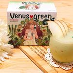 ꕤ ヴィーナスグリーン フルーツ青汁｡:°ஐ♡*˖*˖*上質な大麦若葉を生搾りしていて、フルーツ入りだから、すごく飲みやすいです。˖*˖*毎朝のむ、りんごとバナナヨーグルトスム…のInstagram画像