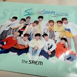 コンシーラーで有名な『ザセム』さんの韓国人気アイドルSEVENTEENパッケージのマスクシート🤗💕イケメン13人が勢揃いしていて使うのもったいなかった😂ファンの人だとよけい使えないだろうなぁ……のInstagram画像