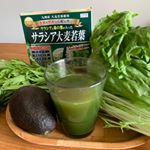 ⭐︎サラシアの大麦若葉⭐︎ 青汁大好きで健康願望が強い私の最近のおススメはこの青汁！乳酸菌も入ってて腸内環境も整えてくれる！夏の疲れが出やすいこの時期にもピッタリ！1日に必要な栄養を野…のInstagram画像