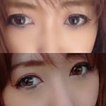 ダレノガレ明美さんプロデュース✨カラコン❥❥ ミネット付けてみたよ✨上🔜ネイキッド・レイン💙下🔜レイヤー・アーモンド🍂共に着色直径  14.2盛りたくないけど、さりげな…のInstagram画像