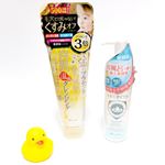 ホワイトラベル　金のプラセンタもっちり白肌温感クレンジングとアルピタ バリアブーストエッセンスを試してみました。どちらもお風呂で使えて便利なスキンケアです💕ホワイトラベル　金のプラセン…のInstagram画像