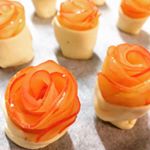 薔薇のｱｯﾌﾟﾙﾊﾟｲ♡最近は凝った物全く作ってないなぁ…。お料理得意な人、まじ尊敬するっ！#monmarche #野菜をmotto #野菜をもっと #スープ #レンジ #カップスープ…のInstagram画像