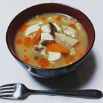 今日は、酸辣湯を作りました！やっぱり酸辣湯大好き❤#monmarche#野菜をmotto#野菜をもっと#スープ #レンジ #カップスープ #モンマルシェ #簡単…のInstagram画像