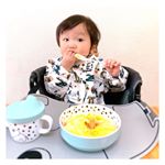 𓂃 ˚‧ 𓆸⁑ .最近、手掴みだけじゃなく自分で必死にスプーン使って食べてみようとしてて成長に嬉しくなっちゃう⸜(*ˊᗜˋ*)⸝⋆*可愛い食器とシリコンマットで食事がもっと楽し…のInstagram画像