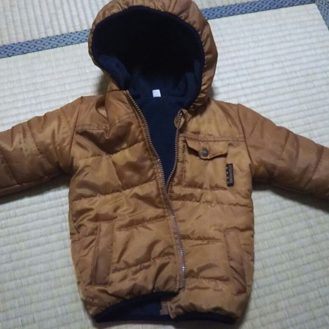 口コミ投稿：ニッセン様の 裏フリース中綿ジャケット を頂きました😸 サイズ90の２歳娘へ❤男女兼用…