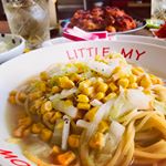 お昼ごはん＆晩ごはん白菜とコーンでスープパスタ野菜ブイヨンの粉末入れてニンニク、塩、こしょうで味整えております野菜ブイヨンの粉末は1袋ずつの包装で使いやすかったです😋＊…のInstagram画像