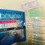 ・有限会社サプライズさんの特許取得商品である『ＯＲＵＮＥＮ綿棒』を使ってみました❤️﻿﻿綿棒の芯の中にアルコール液が充填されていて、青い印を折るとアルコールが片方の綿棒に染み出て来ます。﻿…のInstagram画像