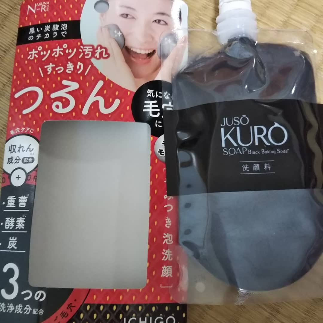 口コミ投稿：JUSO KURO SOAP　お試ししました。化粧を落とした後に、泡立ててくるくる滑らせるよ…