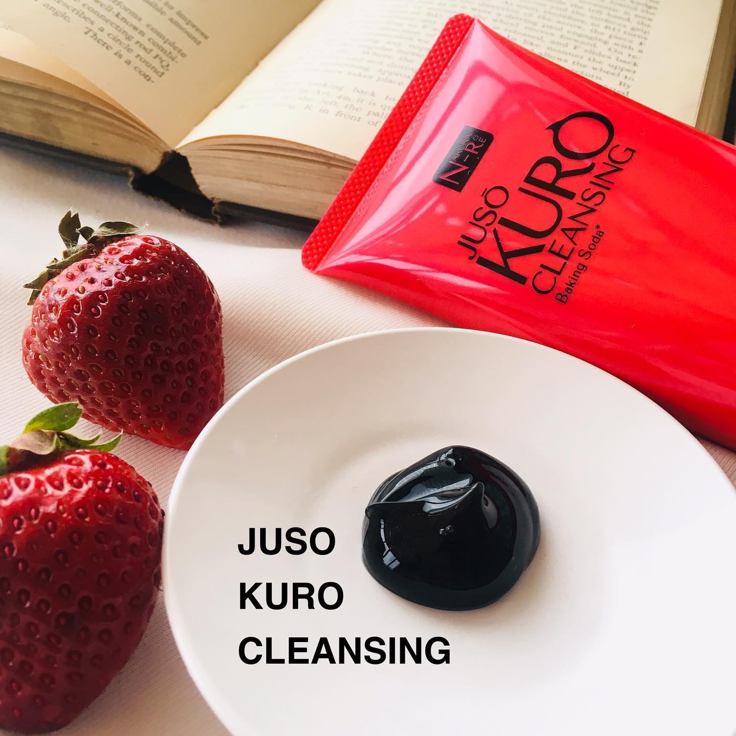 口コミ投稿：＼いちご毛穴に悩む女子必見🍓／﻿JUSO KURO CLEANSING﻿重曹クレンジング﻿.﻿いちごが美…