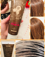 フラガールのヘアカラートリートメントを使ってみました。とてもいい香りのカラートリートメントです。シャンプーあとの髪にも乾いたままでも使えます。わたしは乾いた時に使った方が染まりがいいのでド…のInstagram画像