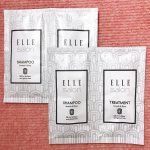 エルサロンサッシェ【２日分】シャンプー＆トリートメントを使って見ました😊⭐️﻿﻿﻿雑誌「ELLE」ブランドシリーズから出たシャンプー＆トリートメントだよ❤️﻿﻿なんと髪にシルクを与…のInstagram画像