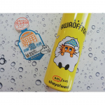 「AWAOFFTON 朝用泡洗顔」を使ってみました☺️.こちらの商品は、寝ている間の油分や汚れのみを取り除く【朝用の洗顔フォーム】です💓黄色のボトルと太陽がお布団に入っている斬新でポップな…のInstagram画像