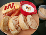 おはようございます♡♡ 今日の朝ごはんは、@monipla_official 様に頂いた宇治田原製茶場様の『アーモンドクリーム』をパンに塗ってワンプレート♪♪ アーモンドクリームって甘ったるいイメージ…のInstagram画像