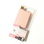 小型軽量モバイルバッテリー使ってみました𓂃 𓈒𓏸𑁍スマホ2回分満充電可能！カードケースのような小さいサイズでとっても軽い！12.7mm。ピンクのカラーが可愛い❁充電残量がサイドLE…のInstagram画像