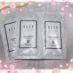 雑誌「ELLE」ブランドシリーズの『エルサロン　シャンプー＆トリートメント』🌟.輝くツヤとシルクのような手触りのシャンプーなの😊.洗浄しながら髪を補修し、内側から輝くようなツヤ…のInstagram画像