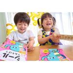 ・﻿・﻿にっこにこツインズでこんばんは ⠉̮⃝︎︎ ⠉̮⃝︎︎﻿﻿﻿学研の幼児ワーク﻿ 『はじめてできたよ！シールブック』﻿のモニターをさせていただきました 𖦊ັ ʾʾ﻿﻿…のInstagram画像