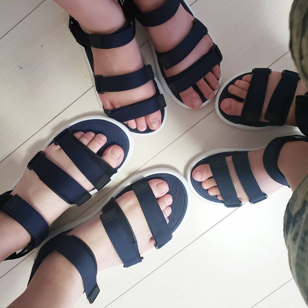 口コミ投稿：@hiraki_official 様の　スポーツサンダル、親子でお試しさせていただきました✨スポ…