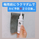 .前回のお掃除より２０日経過しました‼️..もちろんカビなしぬめりなし‼️..ウタマロ掃除⬇️お湯で流して、水切り⬇️ラクマダムで吹き上げ.…のInstagram画像