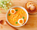 .ꕤ 冷たいスープでアレンジレシピ‎٭◕ ᴗ ◕‎٭¨̮♫*˖*˖*ꕤ お花畑のにんじんじゃがいもポタージュ✧˖°☑︎ 北海道産じゃがいもの冷たいスープ」☑︎にんし…のInstagram画像