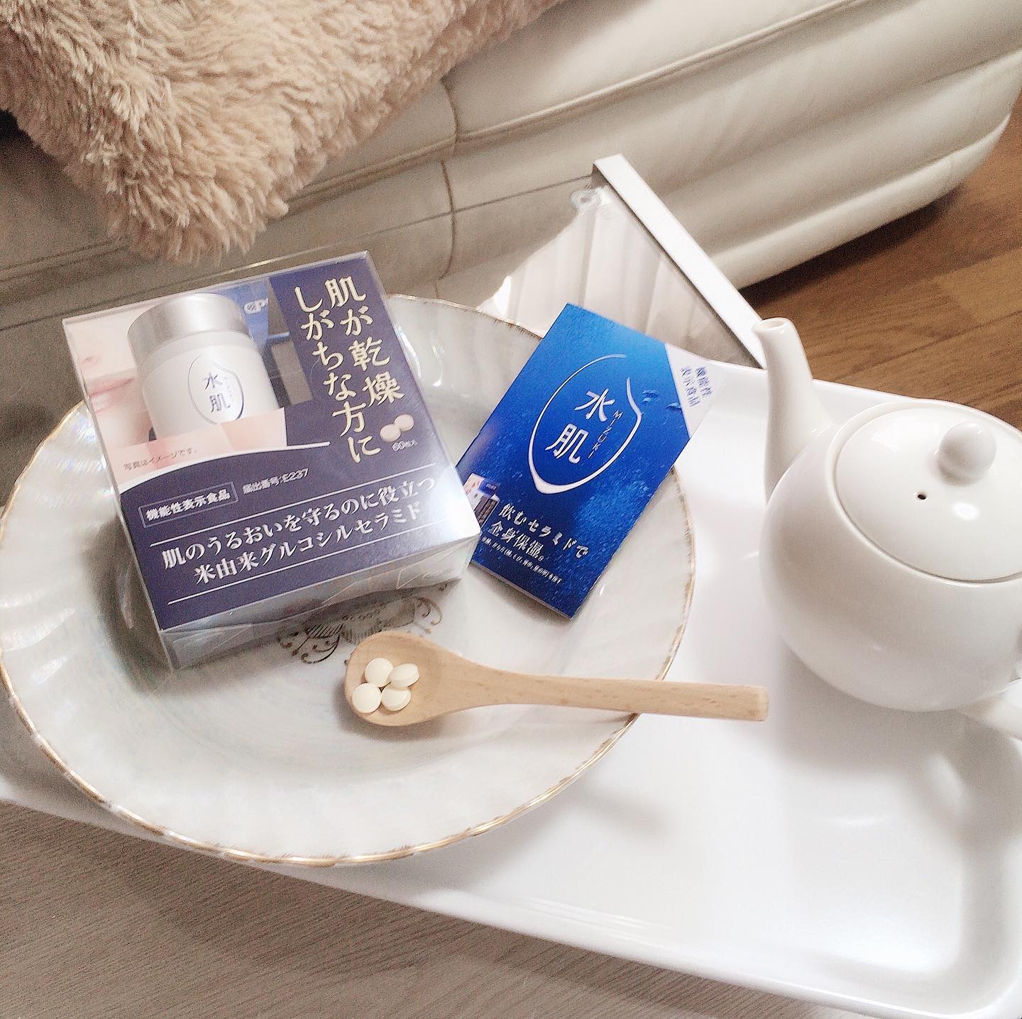 口コミ投稿:飲むセラミドで全身保湿「水肌」ーMIZUKIー肌のうるおいを守るのに役立つ米由来グル…