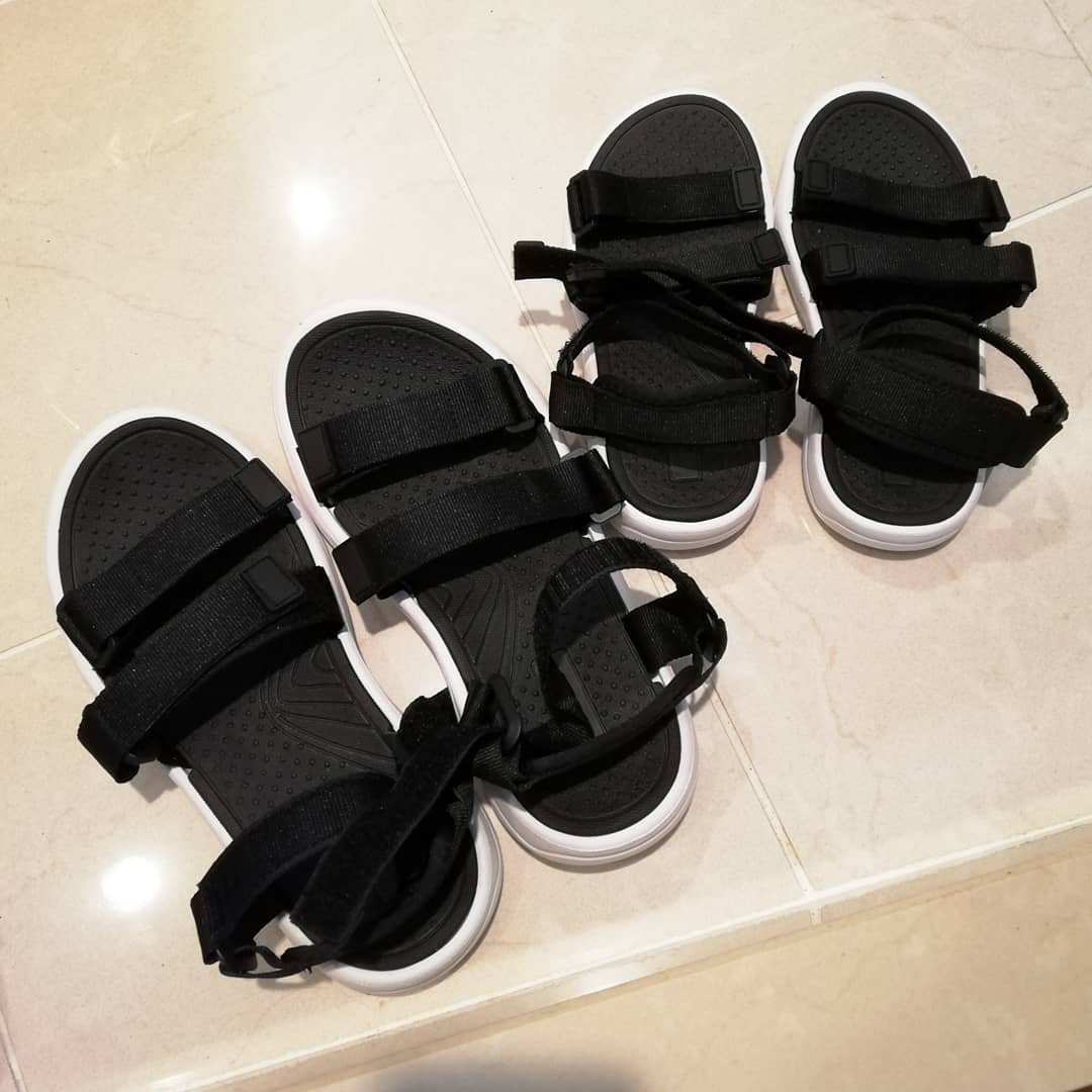 口コミ投稿：ヒラキの『スポーツサンダル』、親子で履いてみました。1足、499円+税という衝撃価格…