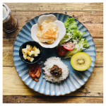 🍱﻿10%Iam（テンパーセントアイアム）﻿ご飯に ごぼうと紫蘇の南蛮味噌﻿﻿﻿以前ポイント交換でお取り寄せした、おしゃれな漬け物3種類セットのうちの1つ。﻿﻿甘いのにピリ…のInstagram画像