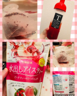 水出しアイスティーのピーチティー&ローズヒップを飲んでみました。日亜紅茶さんの美味しい水出しアイスティーです。とっても香りがいいお茶です。ピーチが入っているお茶って、香りが桃モモしていて大…のInstagram画像