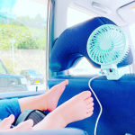 暑さ対策準備万端！！﻿30/07/2020﻿hello ◡̈⃝♡﻿﻿﻿見て下さい！！﻿可愛いハンディファンでしょ！？💕﻿﻿﻿迷わずミントグリーンget❣️﻿﻿…のInstagram画像