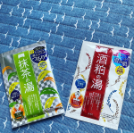 ワフーメイドの酒粕の湯と抹茶の湯を試しました。ワフーメイドの酒粕パックを今、愛用中なので入浴剤とペア使いで肌は何時でもしっとり入浴剤も半固形タイプの乳白色　日本酒の甘い香り🍶が1日…のInstagram画像