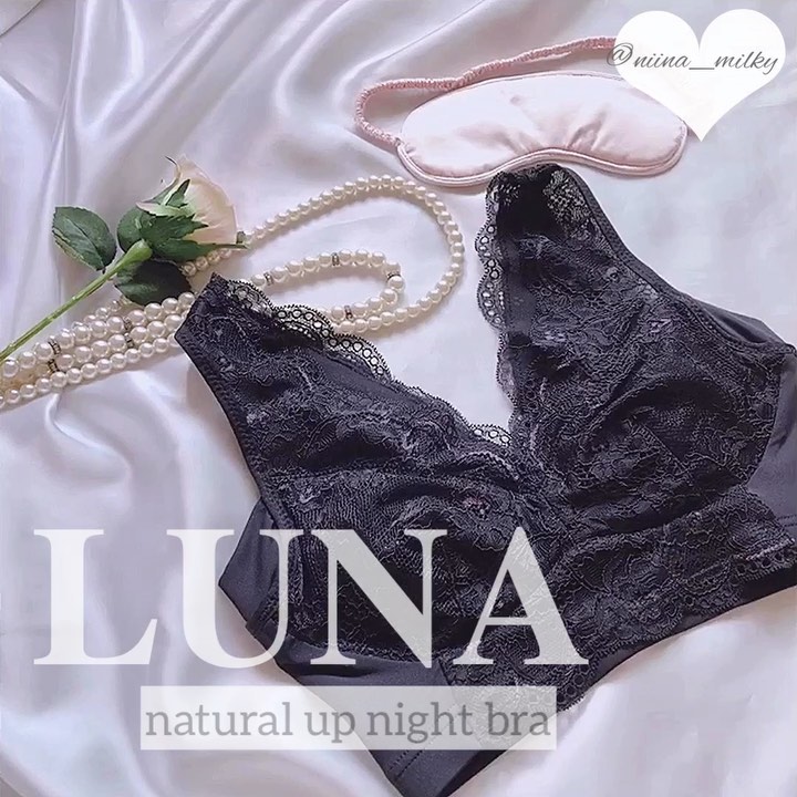 口コミ投稿：﻿♡❤︎ 𝐋𝐔𝐍𝐀ナチュラルアップナイトブラ﻿ 𝒄𝒐𝒍𝒐𝒓❤︎black﻿▷▶︎(﻿@luna_hrc)﻿ー𝐬𝐢𝐳𝐞ー﻿＊S…