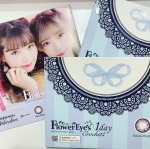 フラワーアイズワンデークロッシェ.mimmamちゃんのコンタクトレンズをつけてみました🧸💕.カラーはFelicia Purple🐰❤.かなり発色がよくてがっつりパープルの目にな…のInstagram画像