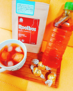 今日のおやつとルイボスティー🌼タイガーさんのルイボスティーはオーガニックで茶葉も最高級グレード100％使用のもの。変なくせもなく、ほのかな甘味がとっても美味しいです💖最近夏バテを引…のInstagram画像