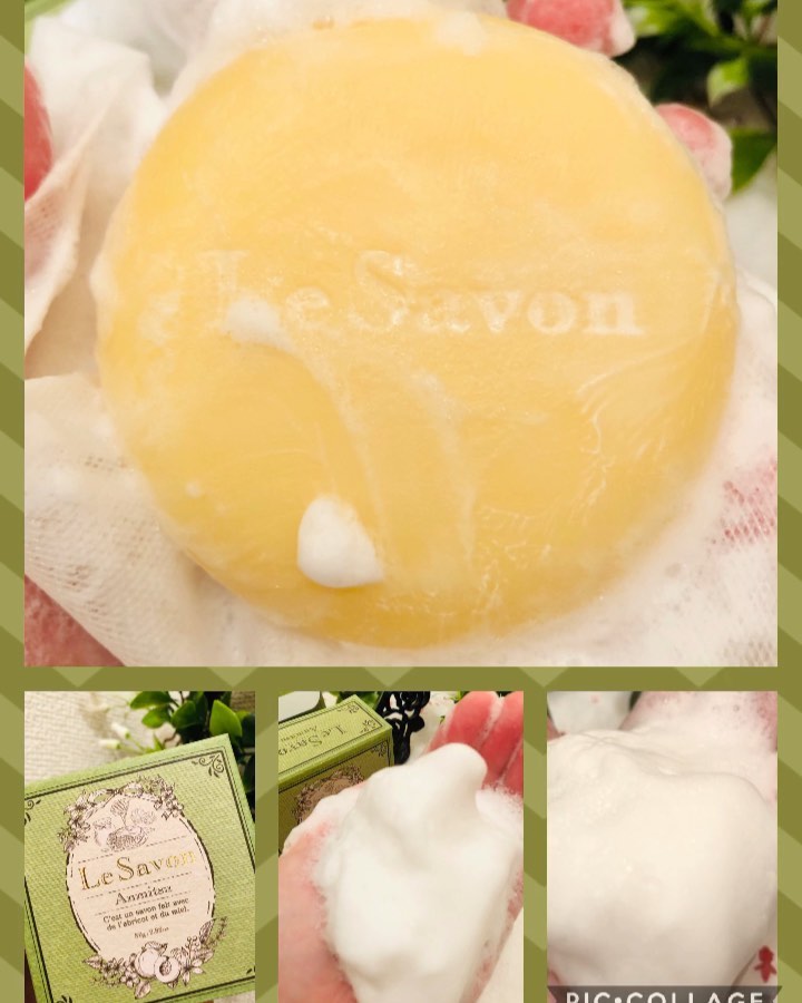 口コミ投稿：フレージュさんのLe Savon  あんみつせっけんを使ってみました。グリーンの綺麗な箱…