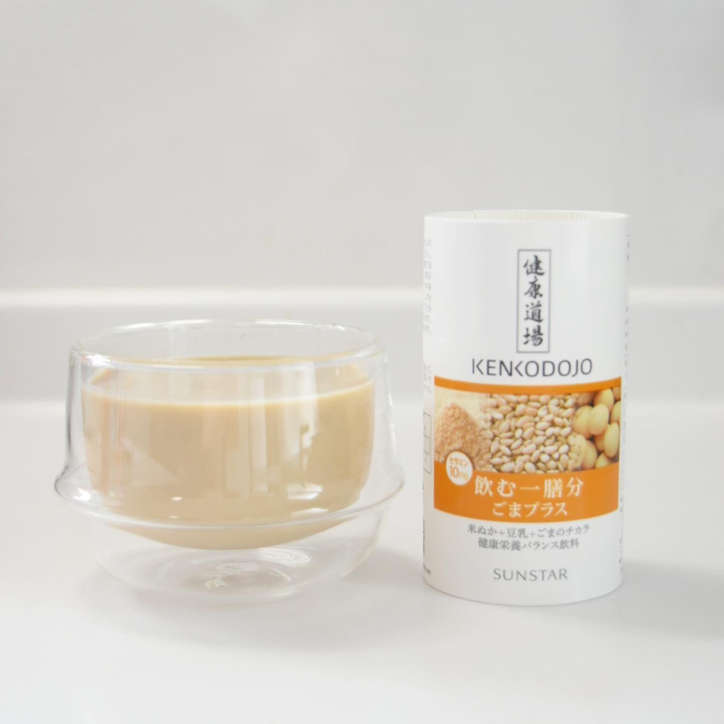 口コミ投稿：最近朝ごはん代わりにこれ飲んでます😁✨⠀⠀健康道場 飲む一膳分 ごまプラス⠀美味しいし…