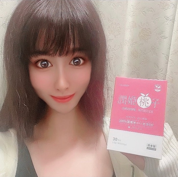 口コミ投稿：「100％国産米由来セラミド配合『潤姫桃子』」✨1日1回飲む10秒スキンケア😍1日1回飲む…