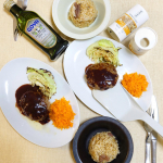 ボリュームたっぷりのハンバーグ！ひっくり返すのにつかった h tag -アッシュタグ-のspatula.混ぜる、ほぐす、返す、すくう、盛り付けるが一本でできるんです♡先端…のInstagram画像