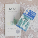 ＮＯＶ Ⅲ トライアルセット💕皮膚のバリア機能に着目した、低刺激性の高保湿化粧品のトライアルセットです💐１週間のお試しとなっており、内容は🌸メイク落とし 15g🌸洗顔料 15g🌸化粧水（…のInstagram画像