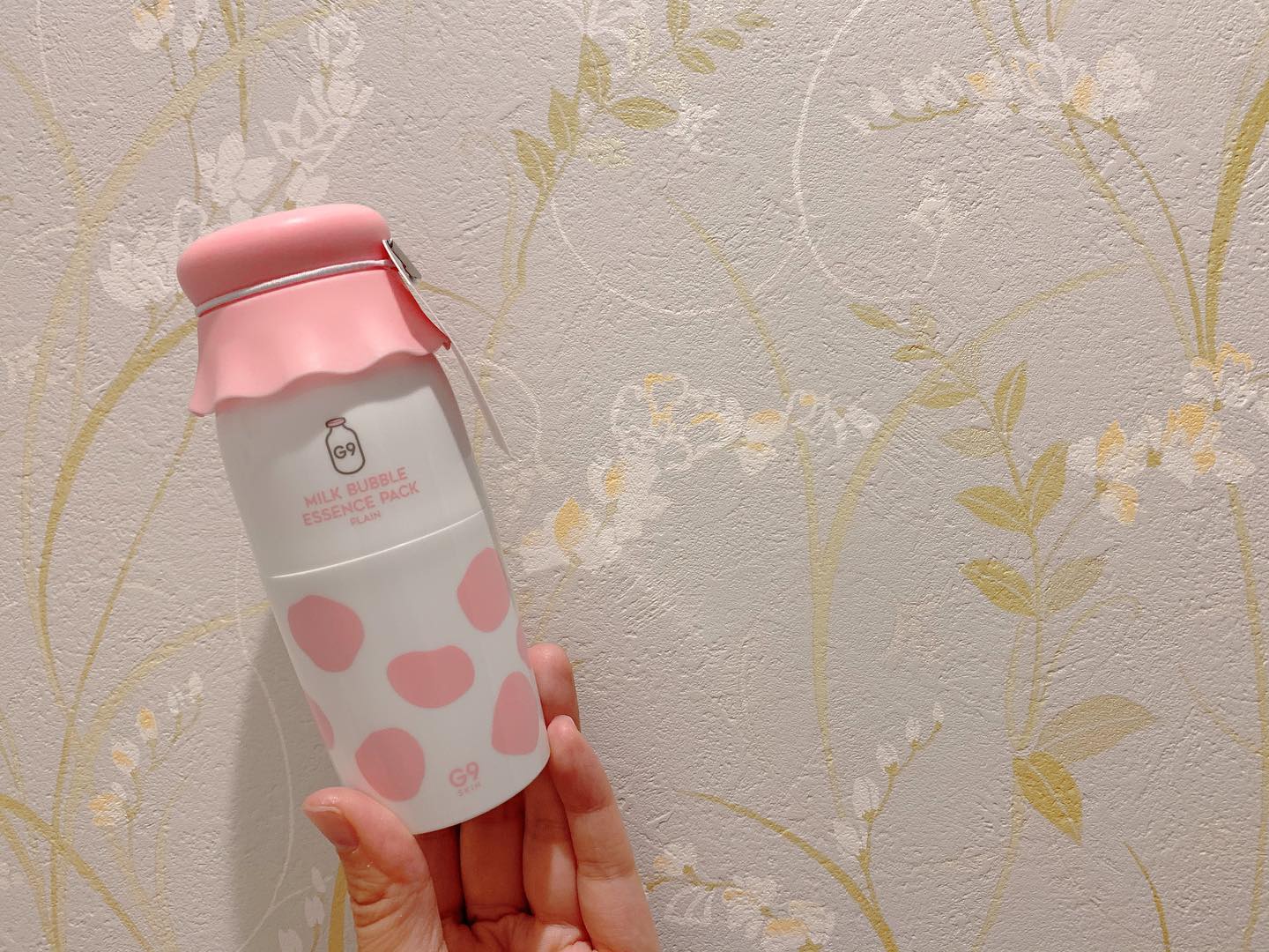 口コミ投稿：・韓国コスメG9スキンガーデンの洗い流さない「ミルクバブルエッセンスパック」をモ…