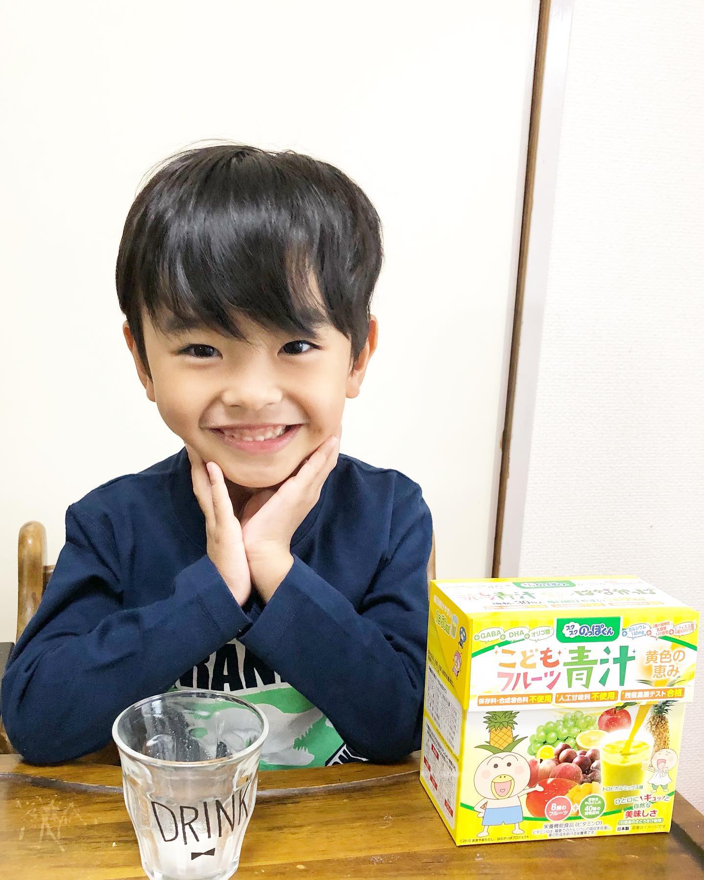 口コミ投稿：@sukusukunoppokun さまのこどもフルーツ青汁をモニター中✨#スクスクのっぽくん #こ…