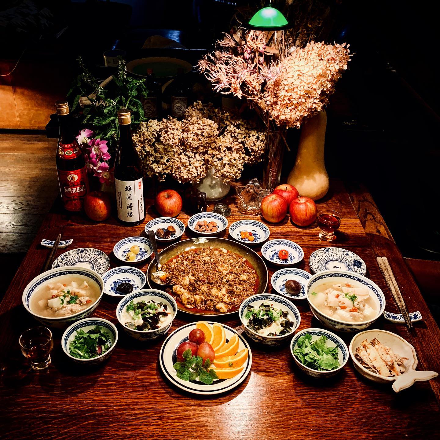 口コミ投稿：きのうの夜ごはん。四川麻婆豆腐と薬膳スープでした😊．わたしの夜ごはんに欠かせない…