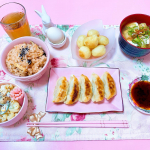 ♡ 夜ごはん ♡ ㅤㅤㅤㅤㅤㅤㅤㅤㅤㅤㅤㅤㅤㅤㅤㅤㅤㅤㅤ❁炊き込みご飯❁餃子❁マカロニサラダ❁じゃがいもチーズボール❁味玉❁お味噌汁ㅤㅤㅤㅤㅤㅤㅤㅤㅤㅤㅤㅤㅤㅤ…のInstagram画像