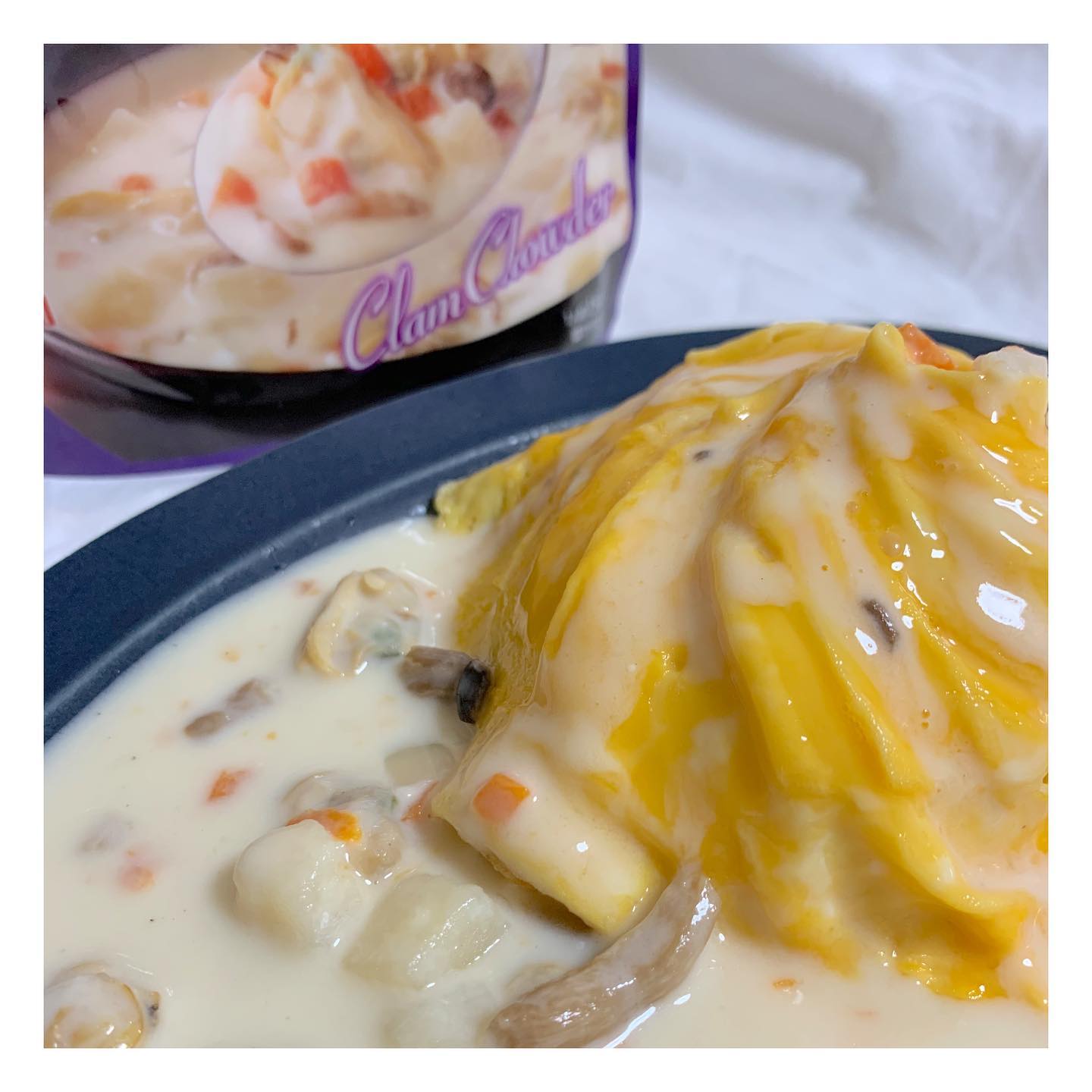 口コミ投稿：.﻿🍴﻿﻿﻿レンジで美味しい﻿　　　　クラムチャウダー﻿﻿﻿レンジで簡単に作れるクラムチ…