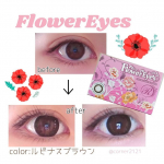 ナチュラルカラーで自然にデカ目になれるカラコン【フラワーアイズR】💐定番カラーのブラック・ブラウン・グレーの3色を幅広くアレンジしたデザインが揃っています🌟今回color : ルピナスブラ…のInstagram画像