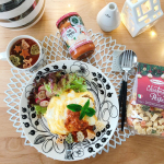 ＿＿＿＿＿ ⋄ 𖢔꙳・・オムライスも食べたい、パスタも食べたい。・・迷った結果オムパスタ。・パスタ見えてないけど。笑・・@nakato_finefoods …のInstagram画像