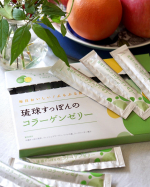 ...	『琉球すっぽんのコラーゲンゼリー』沖縄県産シークヮーサーを使用したさっぱり爽やかな「シークヮーサー味」琉球すっぽんとつばめの巣の成分で　🏝1本に…のInstagram画像