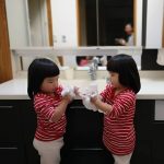 双子が大好きなこと手を洗うことお風呂はいること歯磨きすること水関係、とても大好きです。。。🖤...石鹸→食べられるほど お肌にやさしい　　　池田さんの石…のInstagram画像