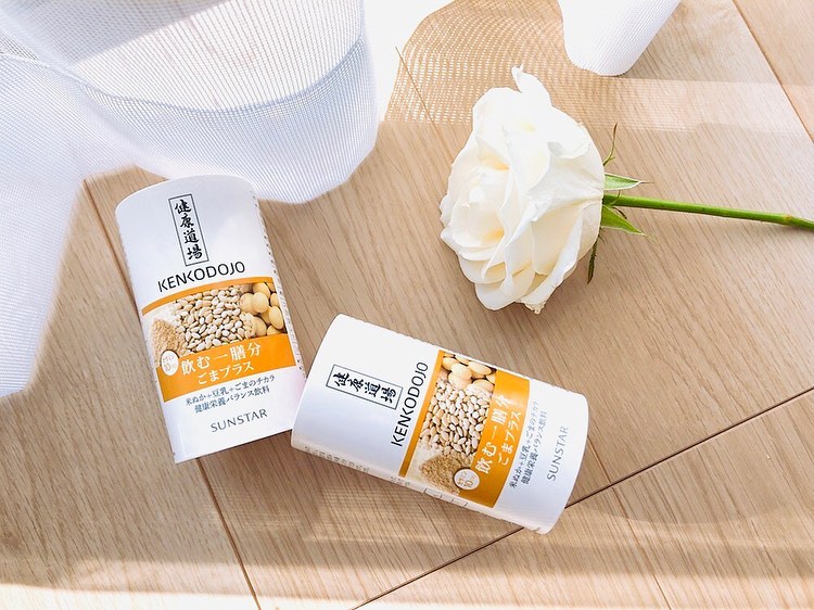 口コミ投稿：健康道場 飲む一膳分 ごまプラス✨玄米由来の米ぬかとごまが一本でしっかり摂取できる…